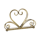 Maxbell Iron Napkin Holder Modern Hollow Out for Countertop Coffee Shop Picnic Table Heart