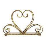 Maxbell Iron Napkin Holder Modern Hollow Out for Countertop Coffee Shop Picnic Table Heart