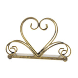 Maxbell Iron Napkin Holder Modern Hollow Out for Countertop Coffee Shop Picnic Table Heart