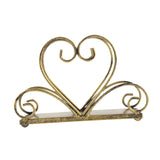 Maxbell Iron Napkin Holder Modern Hollow Out for Countertop Coffee Shop Picnic Table Heart