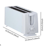 Maxbell Bread Toaster 4 Slices Compact UK Plug Panini Maker for Snacks Baking Bagels