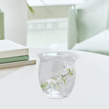 Maxbell Glass Tea Cup Household Multipurpose Creative Elegant Office Tea Serving Cup 8.7cm