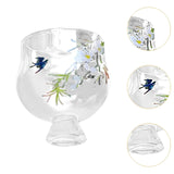 Maxbell Glass Tea Cup Household Multipurpose Creative Elegant Office Tea Serving Cup 5.8cm