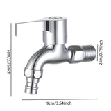 Maxbell Washing Machine Faucet Laundry Faucet Water Tap for Outdoor Laundry Bathroom Alloy copper Core