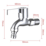 Maxbell Washing Machine Faucet Laundry Faucet Water Tap for Outdoor Laundry Bathroom Alloy PP Core