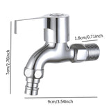 Maxbell Washing Machine Faucet Laundry Faucet Water Tap for Outdoor Laundry Bathroom Alloy PP Core