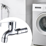 Maxbell Washing Machine Faucet Laundry Faucet Water Tap for Outdoor Laundry Bathroom Copper Medium mesh