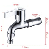 Maxbell Washing Machine Faucet Laundry Faucet Water Tap for Outdoor Laundry Bathroom Alloy medium