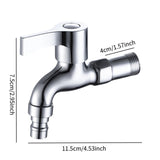 Maxbell Washing Machine Faucet Laundry Faucet Water Tap for Outdoor Laundry Bathroom Alloy medium