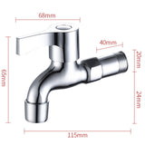 Maxbell Washing Machine Faucet Laundry Faucet Water Tap for Outdoor Laundry Bathroom Alloy medium mesh