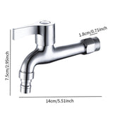 Maxbell Washing Machine Faucet Laundry Faucet Water Tap for Outdoor Laundry Bathroom Alloy 14cm Tip