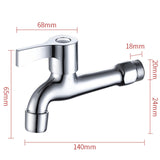 Maxbell Washing Machine Faucet Laundry Faucet Water Tap for Outdoor Laundry Bathroom Alloy 14cm mesh