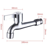 Maxbell Washing Machine Faucet Laundry Faucet Water Tap for Outdoor Laundry Bathroom Copper 18cm mesh