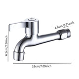 Maxbell Washing Machine Faucet Laundry Faucet Water Tap for Outdoor Laundry Bathroom Copper 18cm mesh