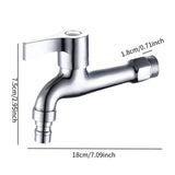 Maxbell Washing Machine Faucet Laundry Faucet Water Tap for Outdoor Laundry Bathroom Copper 18cm