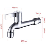 Maxbell Washing Machine Faucet Laundry Faucet Water Tap for Outdoor Laundry Bathroom Alloy 18cm Faucet