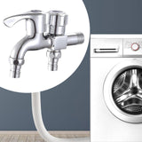 Maxbell Washing Machine Faucet Laundry Faucet Water Tap for Outdoor Laundry Bathroom Copper Double Use