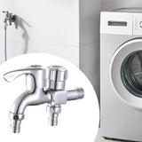 Maxbell Washing Machine Faucet Laundry Faucet Water Tap for Outdoor Laundry Bathroom Copper Double Use
