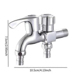 Maxbell Washing Machine Faucet Laundry Faucet Water Tap for Outdoor Laundry Bathroom Alloy Double Use