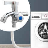 Maxbell Washing Machine Faucet Laundry Faucet Water Tap for Outdoor Laundry Bathroom Alloy Side Opening