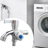 Maxbell Washing Machine Faucet Laundry Faucet Water Tap for Outdoor Laundry Bathroom Alloy Side Opening