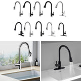 Maxbell Kitchen Faucet with Pull Down Spray Waterfall Kitchen Sink Faucet for Camping 2 gears silvery