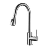 Maxbell Kitchen Faucet with Pull Down Spray Waterfall Kitchen Sink Faucet for Camping 2 gears silvery