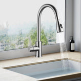 Maxbell Kitchen Faucet with Pull Down Spray Waterfall Kitchen Sink Faucet for Camping 2 gears silvery
