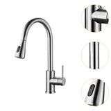 Maxbell Kitchen Faucet with Pull Down Spray Waterfall Kitchen Sink Faucet for Camping 2 gears silvery