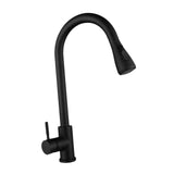 Maxbell Kitchen Faucet with Pull Down Spray Waterfall Kitchen Sink Faucet for Camping 2 gears black