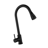 Maxbell Kitchen Faucet with Pull Down Spray Waterfall Kitchen Sink Faucet for Camping 2 gears black