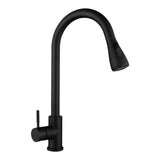 Maxbell Kitchen Faucet with Pull Down Spray Waterfall Kitchen Sink Faucet for Camping 2 gears black