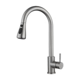 Maxbell Kitchen Faucet with Pull Down Spray Waterfall Kitchen Sink Faucet for Camping 3 gears silvery
