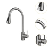 Maxbell Kitchen Faucet with Pull Down Spray Waterfall Kitchen Sink Faucet for Camping 3 gears silvery