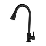 Maxbell Kitchen Faucet with Pull Down Spray Waterfall Kitchen Sink Faucet for Camping 3 gears black
