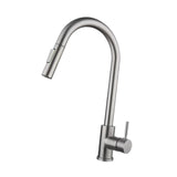 Maxbell Kitchen Faucet with Pull Down Spray Waterfall Kitchen Sink Faucet for Camping cylinder 2 gears silvery