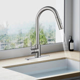 Maxbell Kitchen Faucet with Pull Down Spray Waterfall Kitchen Sink Faucet for Camping cylinder 2 gears base silvery