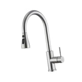 Maxbell Kitchen Faucet with Pull Down Spray Waterfall Kitchen Sink Faucet for Camping 3 gears wash silvery