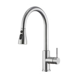 Maxbell Kitchen Faucet with Pull Down Spray Waterfall Kitchen Sink Faucet for Camping 3 gears wash silvery