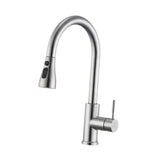 Maxbell Kitchen Faucet with Pull Down Spray Waterfall Kitchen Sink Faucet for Camping 3 gears wash silvery