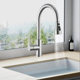 Maxbell Kitchen Faucet with Pull Down Spray Waterfall Kitchen Sink Faucet for Camping 3 gears wash silvery