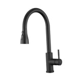 Maxbell Kitchen Faucet with Pull Down Spray Waterfall Kitchen Sink Faucet for Camping 3 gears wash black