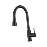 Maxbell Kitchen Faucet with Pull Down Spray Waterfall Kitchen Sink Faucet for Camping 3 gears wash black