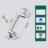Maxbell 360° Rotatable Universal Adjustable Faucet Extender for Hotel Sink Household
