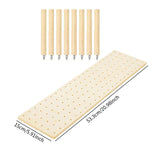 Maxbell Wood Pegboard Drawer Organizer Peg Board System for Food Containers Cookware