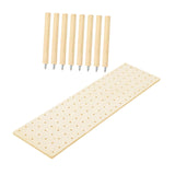 Maxbell Wood Pegboard Drawer Organizer Peg Board System for Food Containers Cookware