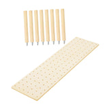 Maxbell Wood Pegboard Drawer Organizer Peg Board System for Food Containers Cookware