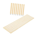Maxbell Wood Pegboard Drawer Organizer Peg Board System for Food Containers Cookware