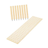 Maxbell Wood Pegboard Drawer Organizer Peg Board System for Food Containers Cookware