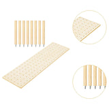 Maxbell Wood Pegboard Drawer Organizer Peg Board System for Food Containers Cookware